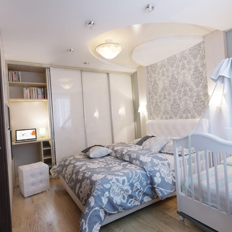 Дизайн маленькой спальни — 95 фото обустройства интерьера #10
