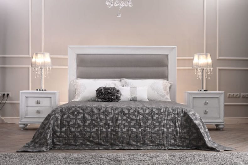 Белая спальня — стильный и комфортный дизайн спальной комнаты (120 фото) #13