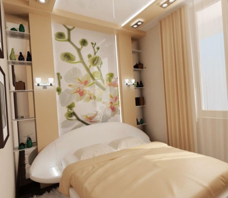 Дизайн маленькой спальни — 95 фото обустройства интерьера #11