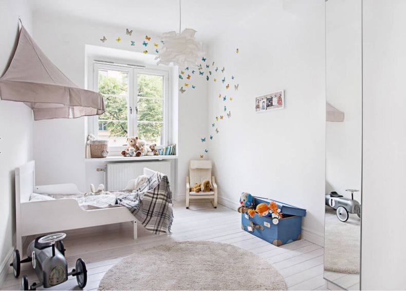 Дизайн детской спальни — лучшие идеи оформления интерьера детской (110 фото) #55