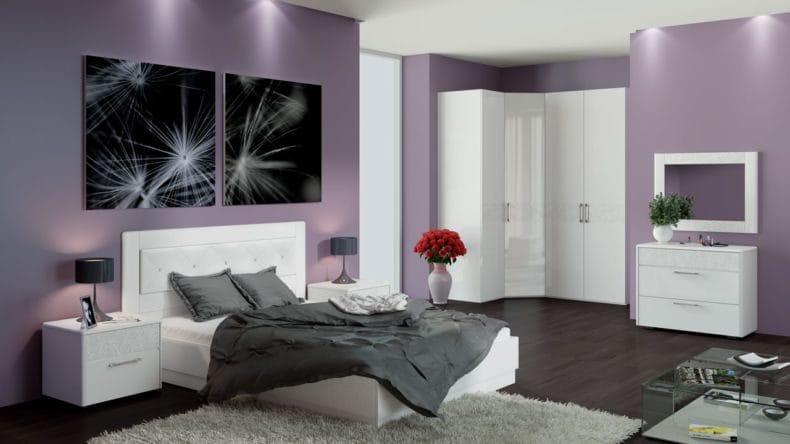 Белая спальня — стильный и комфортный дизайн спальной комнаты (120 фото) #67