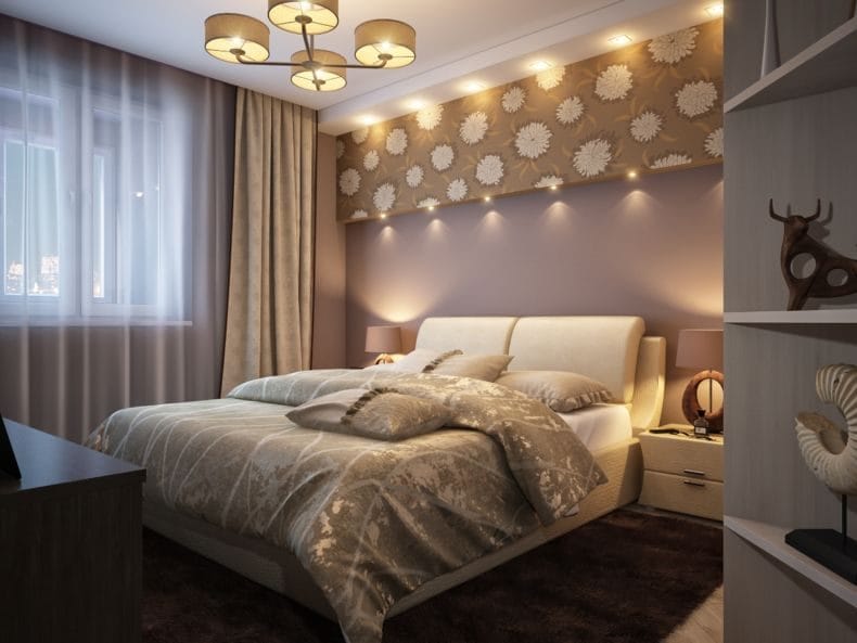 Дизайн маленькой спальни — 95 фото обустройства интерьера #22