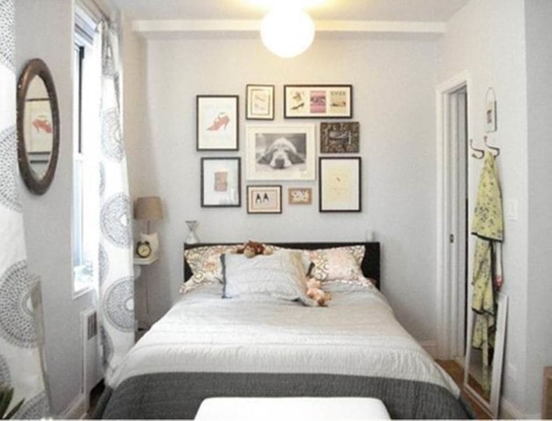 Дизайн маленькой спальни — 95 фото обустройства интерьера #74
