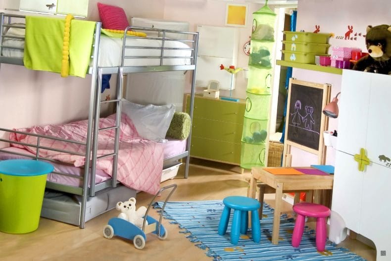 Дизайн детской спальни — лучшие идеи оформления интерьера детской (110 фото) #105
