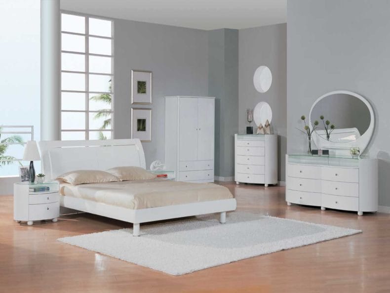 Белая спальня — стильный и комфортный дизайн спальной комнаты (120 фото) #33