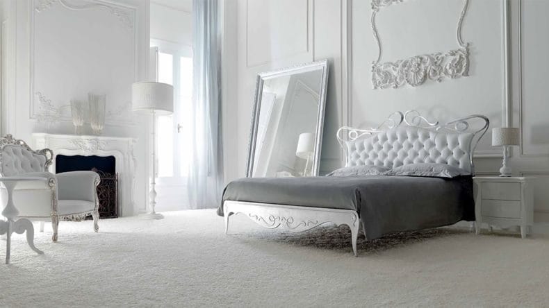 Белая спальня — стильный и комфортный дизайн спальной комнаты (120 фото) #10