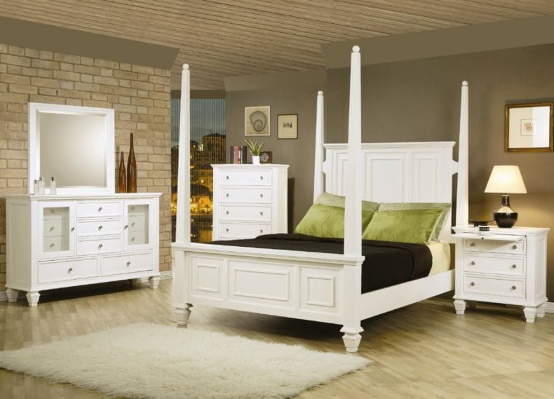 Белая спальня — стильный и комфортный дизайн спальной комнаты (120 фото) #133