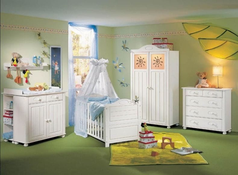 Дизайн детской спальни — лучшие идеи оформления интерьера детской (110 фото) #122