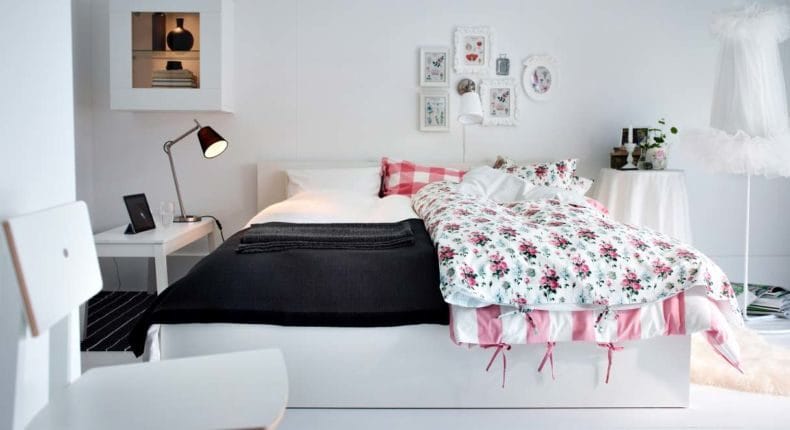 Белая спальня — стильный и комфортный дизайн спальной комнаты (120 фото) #58