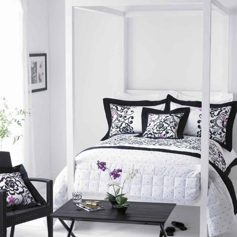 Белая спальня — стильный и комфортный дизайн спальной комнаты (120 фото) #140