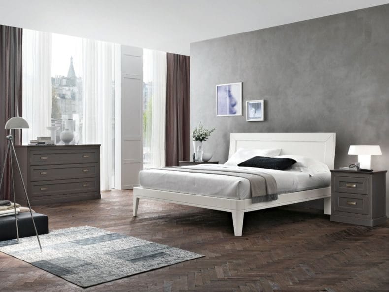 Белая спальня — стильный и комфортный дизайн спальной комнаты (120 фото) #143
