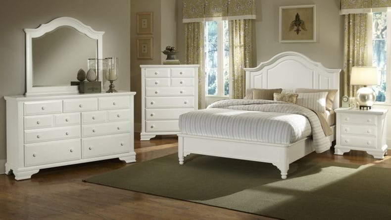 Белая спальня — стильный и комфортный дизайн спальной комнаты (120 фото) #150