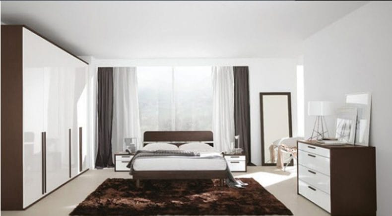 Белая спальня — стильный и комфортный дизайн спальной комнаты (120 фото) #84
