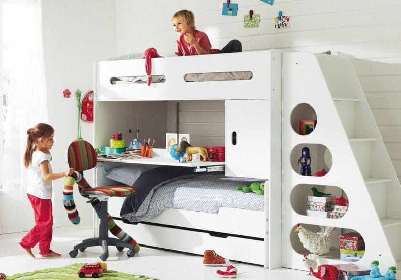 Дизайн детской спальни — лучшие идеи оформления интерьера детской (110 фото) #70