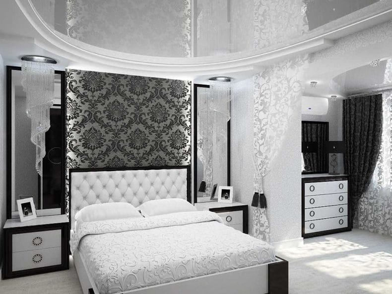 Белая спальня — стильный и комфортный дизайн спальной комнаты (120 фото) #9