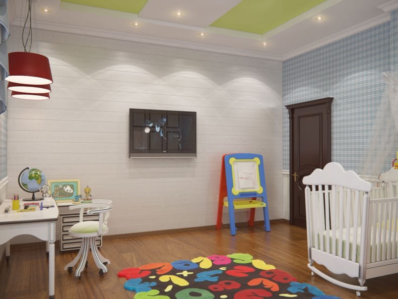 Дизайн детской спальни — лучшие идеи оформления интерьера детской (110 фото) #11