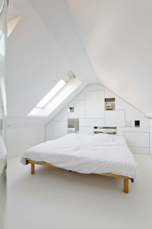 Белая спальня — стильный и комфортный дизайн спальной комнаты (120 фото) #109