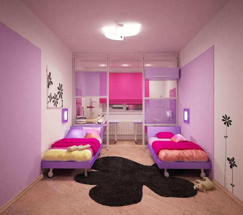 Дизайн детской спальни — лучшие идеи оформления интерьера детской (110 фото) #27