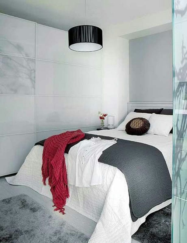 Дизайн маленькой спальни — 95 фото обустройства интерьера #61