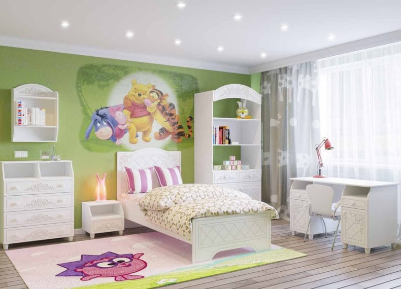 Дизайн детской спальни — лучшие идеи оформления интерьера детской (110 фото) #95