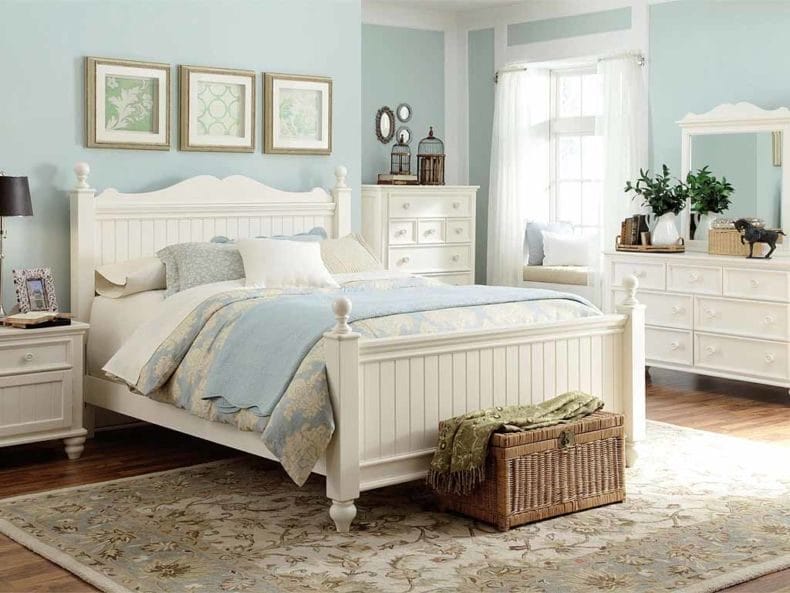 Белая спальня — стильный и комфортный дизайн спальной комнаты (120 фото) #111