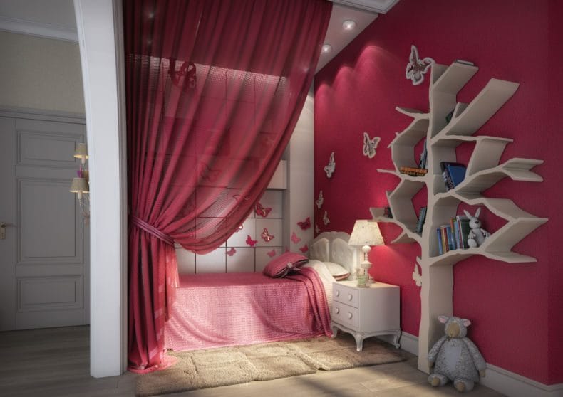 Дизайн детской спальни — лучшие идеи оформления интерьера детской (110 фото) #97