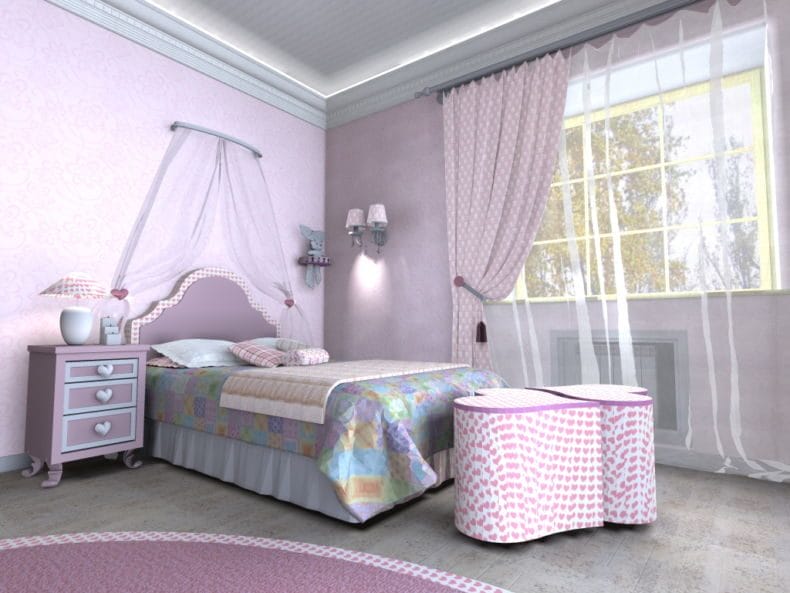 Дизайн детской спальни — лучшие идеи оформления интерьера детской (110 фото) #98