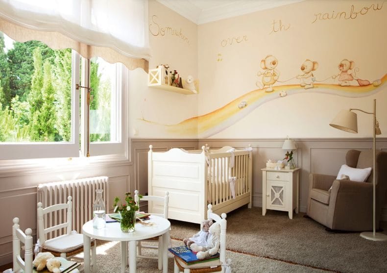 Дизайн детской спальни — лучшие идеи оформления интерьера детской (110 фото) #22