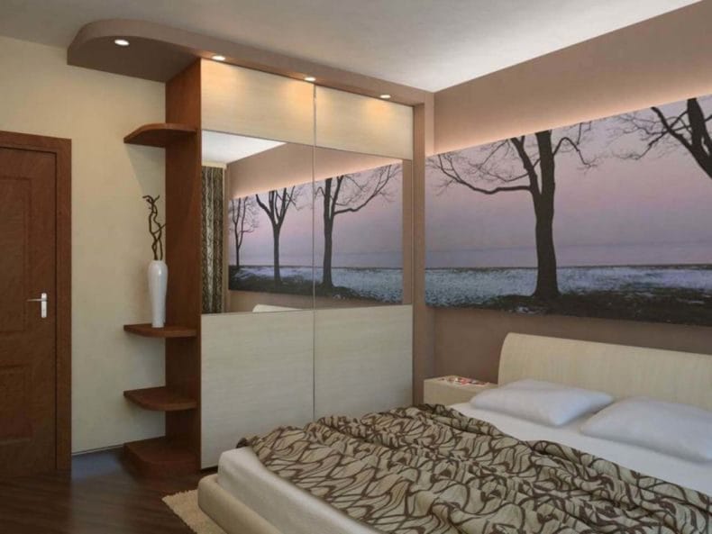 Дизайн маленькой спальни — 95 фото обустройства интерьера #89