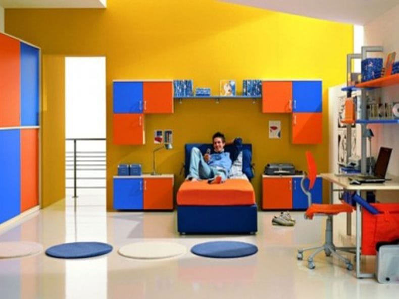 Дизайн детской спальни — лучшие идеи оформления интерьера детской (110 фото) #115