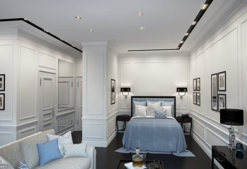 Белая спальня — стильный и комфортный дизайн спальной комнаты (120 фото) #124