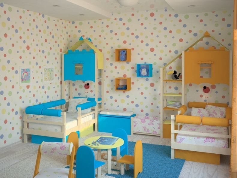 Дизайн детской спальни — лучшие идеи оформления интерьера детской (110 фото) #28