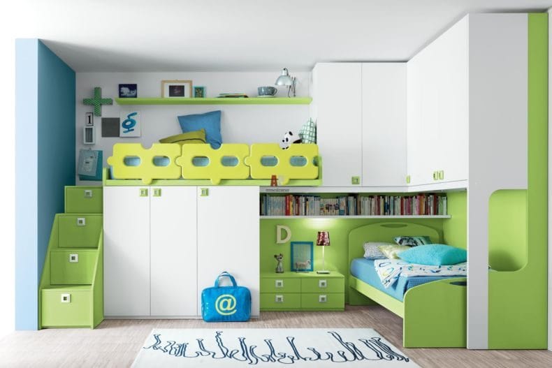 Дизайн детской спальни — лучшие идеи оформления интерьера детской (110 фото) #118