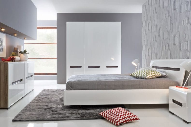 Белая спальня — стильный и комфортный дизайн спальной комнаты (120 фото) #30