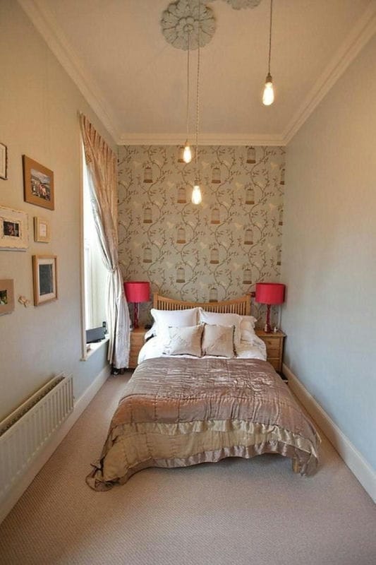 Дизайн маленькой спальни — 95 фото обустройства интерьера #99