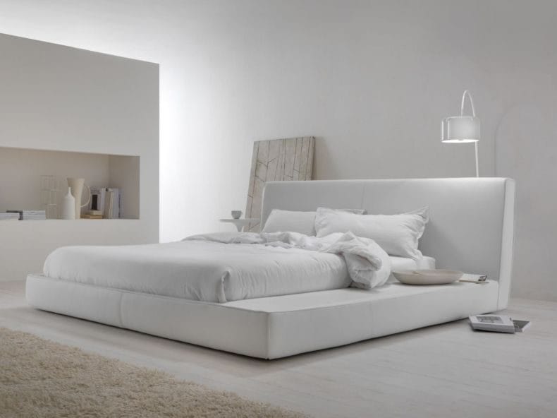 Белая спальня — стильный и комфортный дизайн спальной комнаты (120 фото) #127