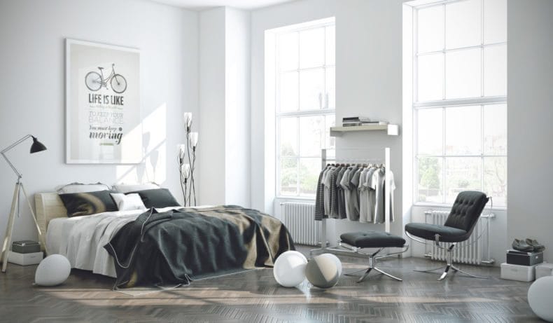 Белая спальня — стильный и комфортный дизайн спальной комнаты (120 фото) #132