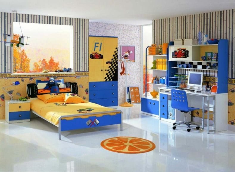 Дизайн детской спальни — лучшие идеи оформления интерьера детской (110 фото) #120