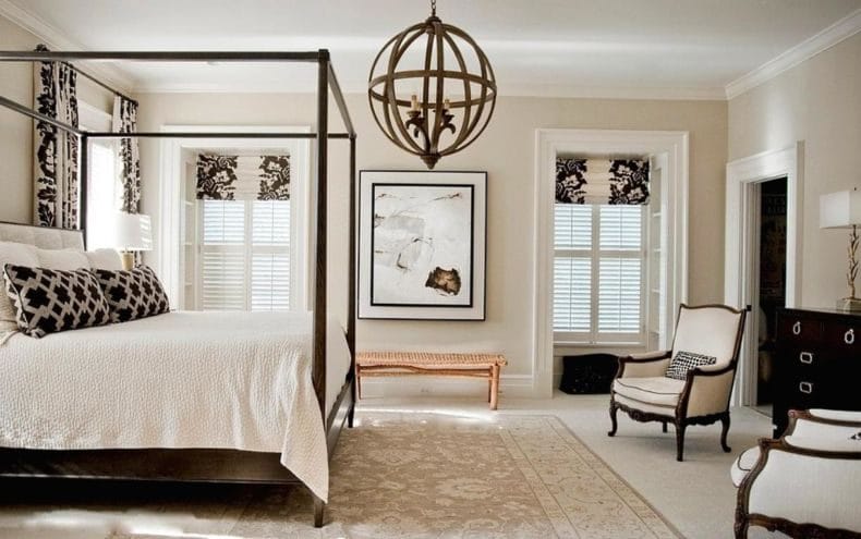 Белая спальня — стильный и комфортный дизайн спальной комнаты (120 фото) #136