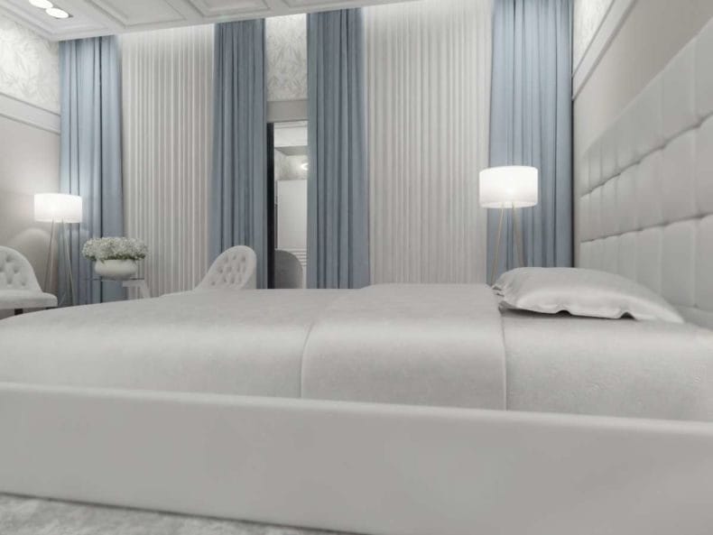 Белая спальня — стильный и комфортный дизайн спальной комнаты (120 фото) #28