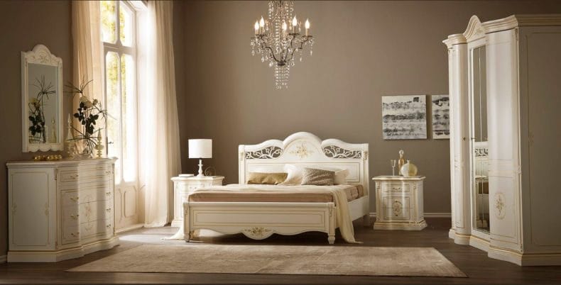 Белая спальня — стильный и комфортный дизайн спальной комнаты (120 фото) #139