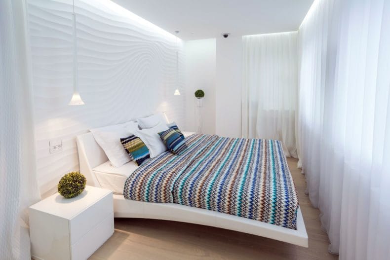 Дизайн маленькой спальни — 95 фото обустройства интерьера #111