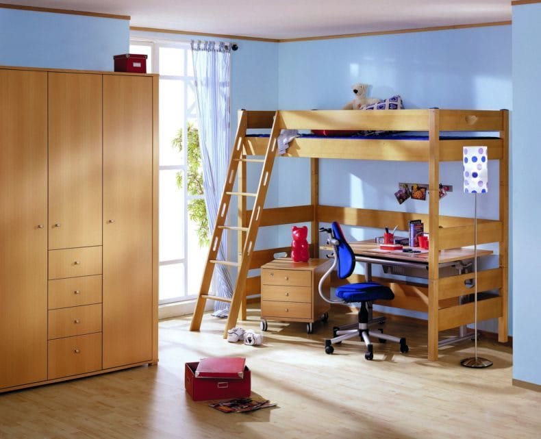 Дизайн детской спальни — лучшие идеи оформления интерьера детской (110 фото) #134