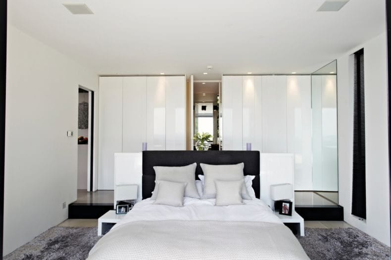 Белая спальня — стильный и комфортный дизайн спальной комнаты (120 фото) #50