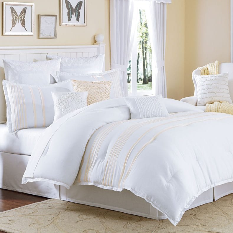 Белая спальня — стильный и комфортный дизайн спальной комнаты (120 фото) #153