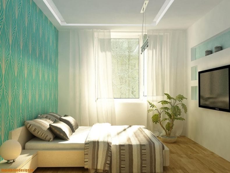 Дизайн маленькой спальни — 95 фото обустройства интерьера #19
