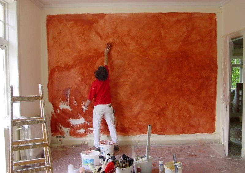 Как покрасить стены в квартире — простая пошаговая инструкция с фото (70 идей) #37