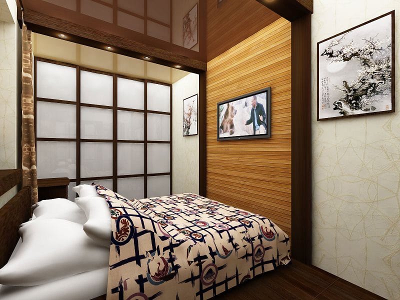 Спальня в японском стиле — фото лучших идей для оформления комфортной атмосферы релакса в спальне #4