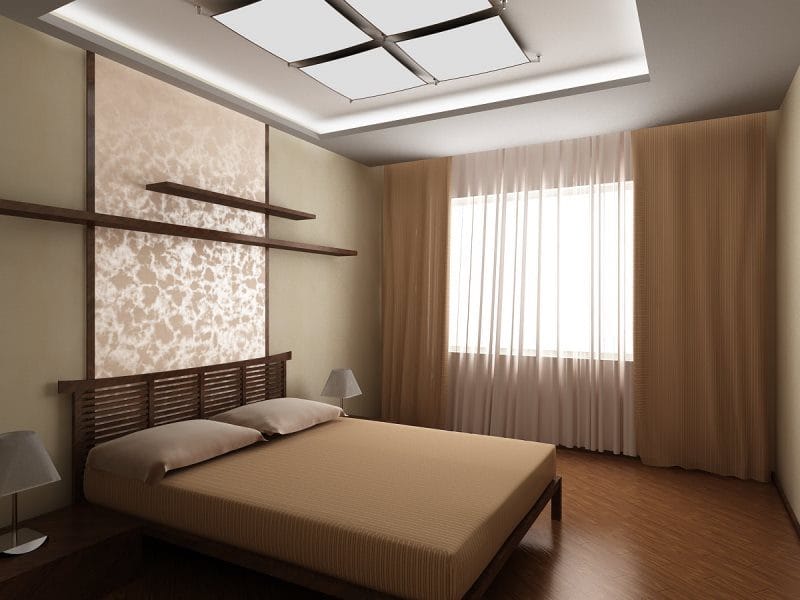 Спальня в японском стиле — фото лучших идей для оформления комфортной атмосферы релакса в спальне #21