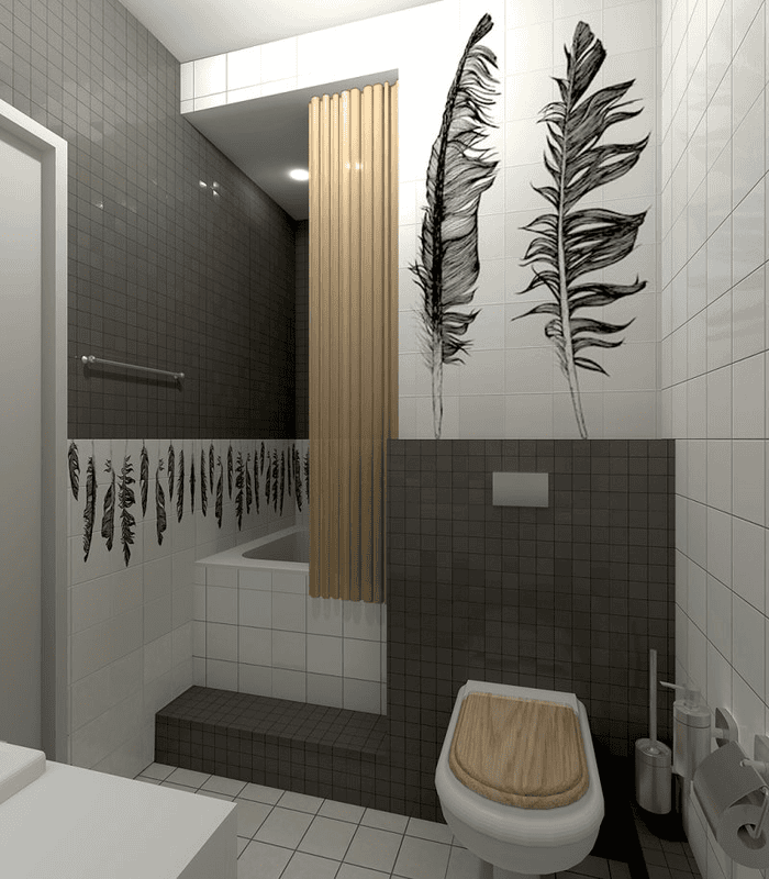 Ванная 4 кв. м. — 100 фото идей стильного оформления и дизайна #29